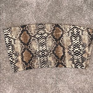 SNAKESKIN Tube Top